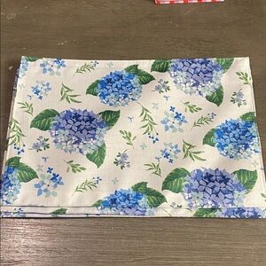 Home Collection Royal Blue Fabric Placemat Set